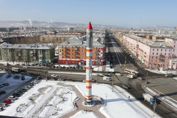 Памятник Ракета в Красноярске