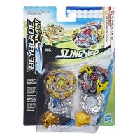 BEY BLADE Sling Shock 2 волчка - Gold-X Betromoth B4, Galaxy Zeutron (E4604)