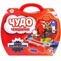 Набор инструментов, 19 предметов. Чудо-чемоданчик. (PT-00457)