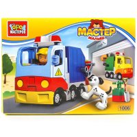 Конструктор Город мастеров: Большие кубики "Мусоровоз" (240148)