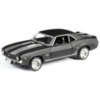 Chevrolet Camaro 1969, инерционная, серый матовый цвет (554026M)