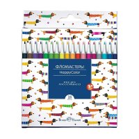 ФЛОМАСТЕРЫ "HAPPYCOLOR" 18 ЦВ. 2 ВИДА (32-0025)
