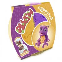 PLUSH: Пушистый пластилин (фиолетовый + оранжевый) 160 гр. (PL02201804)