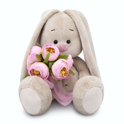 Зайка Ми с букетом роз (малый) (SidS-286)