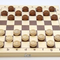 Шашки деревянные (поле 29см*29см) (02841)