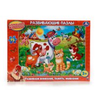 ПАЗЛЫ В РАМКЕ "УМКА" ДОМАШНИЕ ЖИВОТНЫЕ 15Д. (217705)