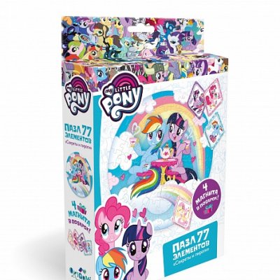 Пони.NEW.Пазл. 77Эл.Секреты и пироги. +4 магнита.(04368)