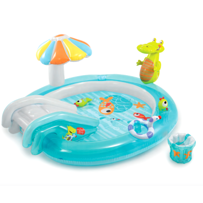 Игровой центр "Крокодил" с горкой (57129)