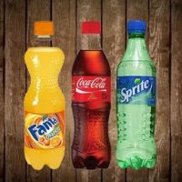 Cola, Fanta, Sprite, Fuse tea