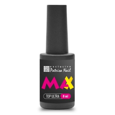 Patrisa Nail Топ Ultra MAX без липкого слоя с УФ фильтром, 8 мл