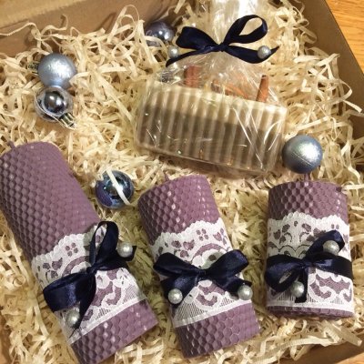 Набор "Минимализм" свечи-бочата