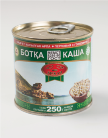 Каша перловая с говядиной 250 гр "Бижан"