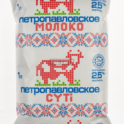 Молоко Масло-Дел 2,5% 1л Петропавловское т/ф