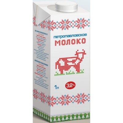 Молоко Масло-Дел 3,2% 1л Петропавловское т/п