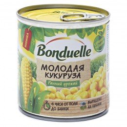 Кукуруза Bonduelle молодая, 212 мл