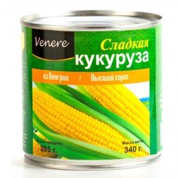 Кукуруза Venere сладкая из Венгрии 425 мл