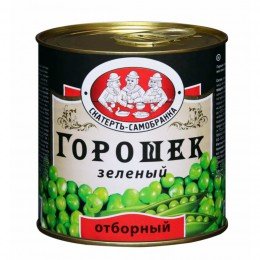 Горошек зеленый Скатерть-Самобранка отборный 425 мл