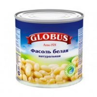 Фасоль Globus белая 425мл