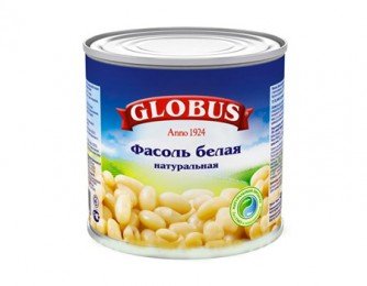 Фасоль Globus белая 425мл