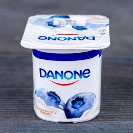 Йогурт Danone со вкусом черники 4*120г.