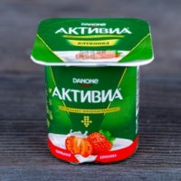 Йогурт Активиа клубника 4*120г.