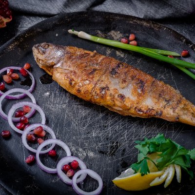 Форель на барбекю 