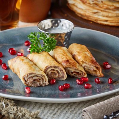 Блинчики с мясом