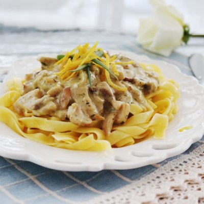 Тельятелле с белыми  грибами и трюфельным маслом