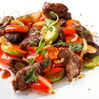 Филе телятины с овощами