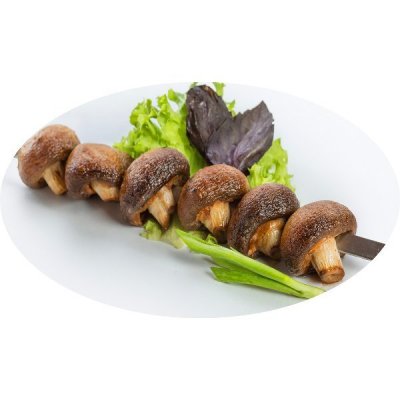 Грибы на мангале 