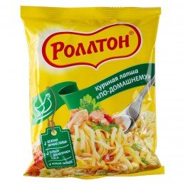 Лапша Роллтон быстрого куриная по-домашнему 85 г