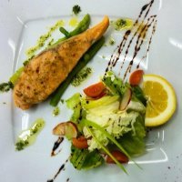 Филе семги на пару