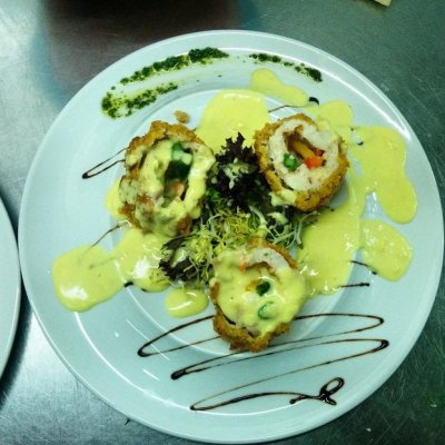 Куриные рулетики со спаржей