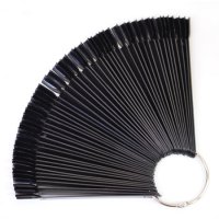 Дисплей черный веерный на кольце 50 шт