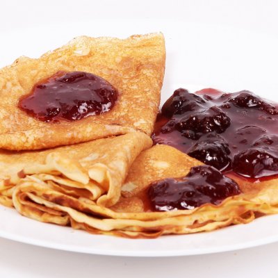 Блины с вареньем