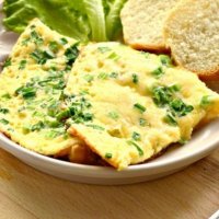 Омлет с картофелем и сыром