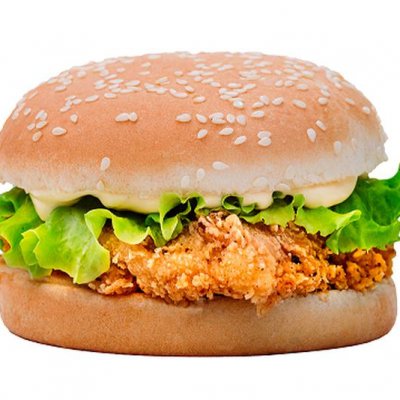 Гамбургер с куриным филе