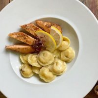 Пельмени с семгой