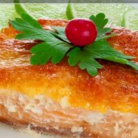 Горбуша запеченная с овощами