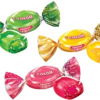 Конфеты с соком малины, яблока и лимона