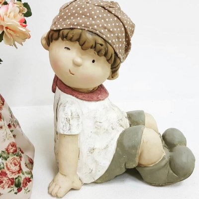 Девочка, садовая фигурка