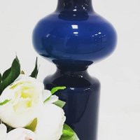 Ваза, стекло, синяя, зеленая