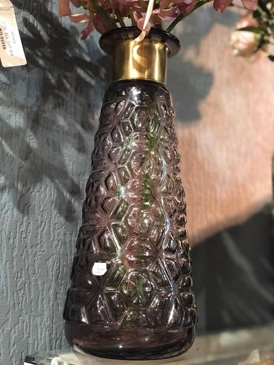 Ваза стекло+металл