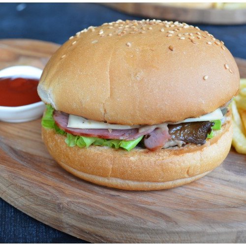 Бургер с грибами