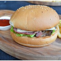 Бургер с грибами