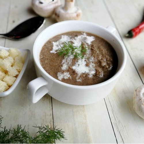 Крем-суп грибной