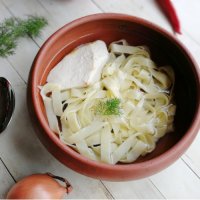 Суп-лапша домашняя с фермерским цыпленком