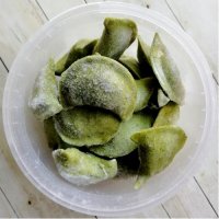 Вареники из шпината с картофелем и беконом