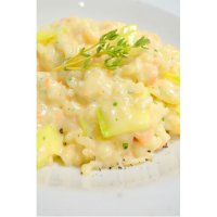 Ризотто с лососем и цукини