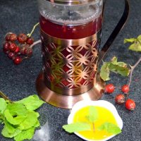 Малина с мятой